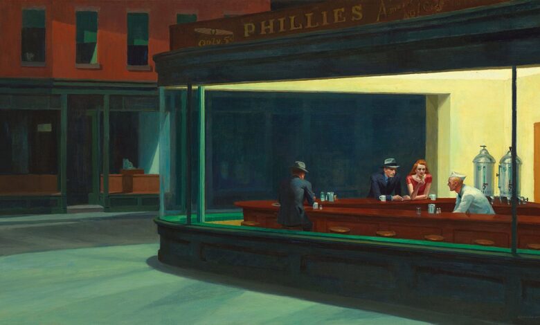 نقاشی Nighthawks از ادوارد هوپر